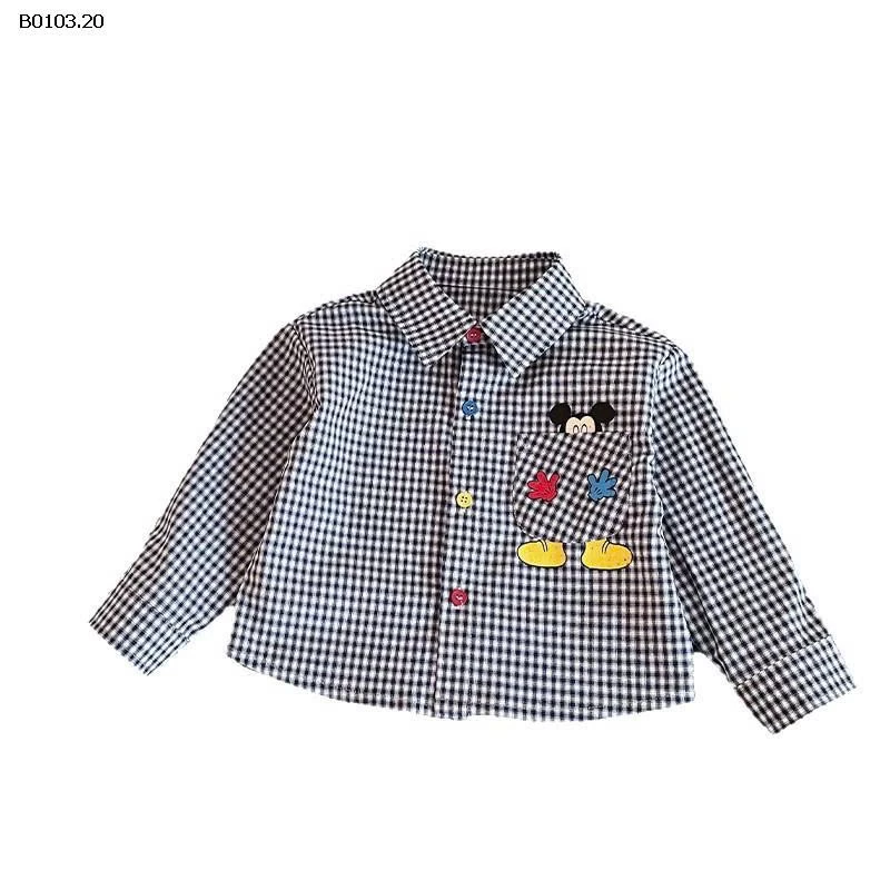 ÁO SƠ MI MICKEY KẺ CARO BT - sỉ 149k