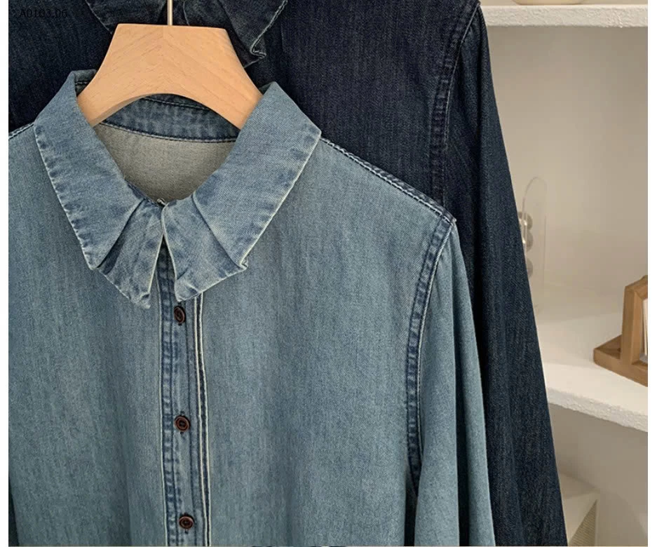 ÁO SƠ MI DENIM CHO NỮ  - sỉ 265k