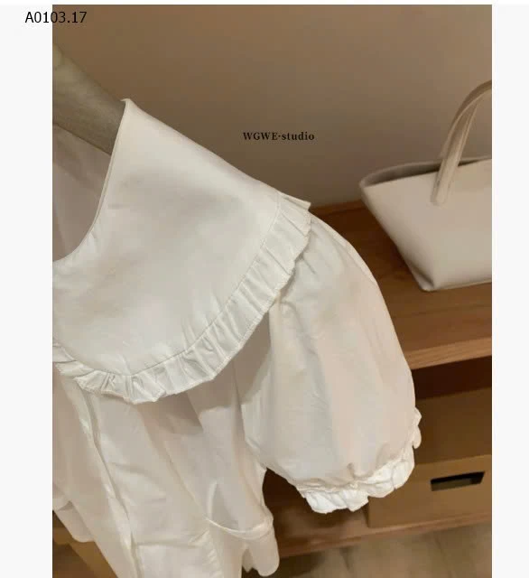 ÁO SƠ MI CỔ BÚP BÊ W.G.W.E- sỉ 258k