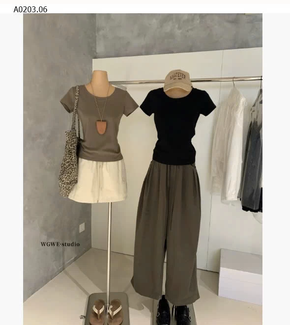 ÁO THUN CỘC TAY W.G.W.E - sỉ 179k