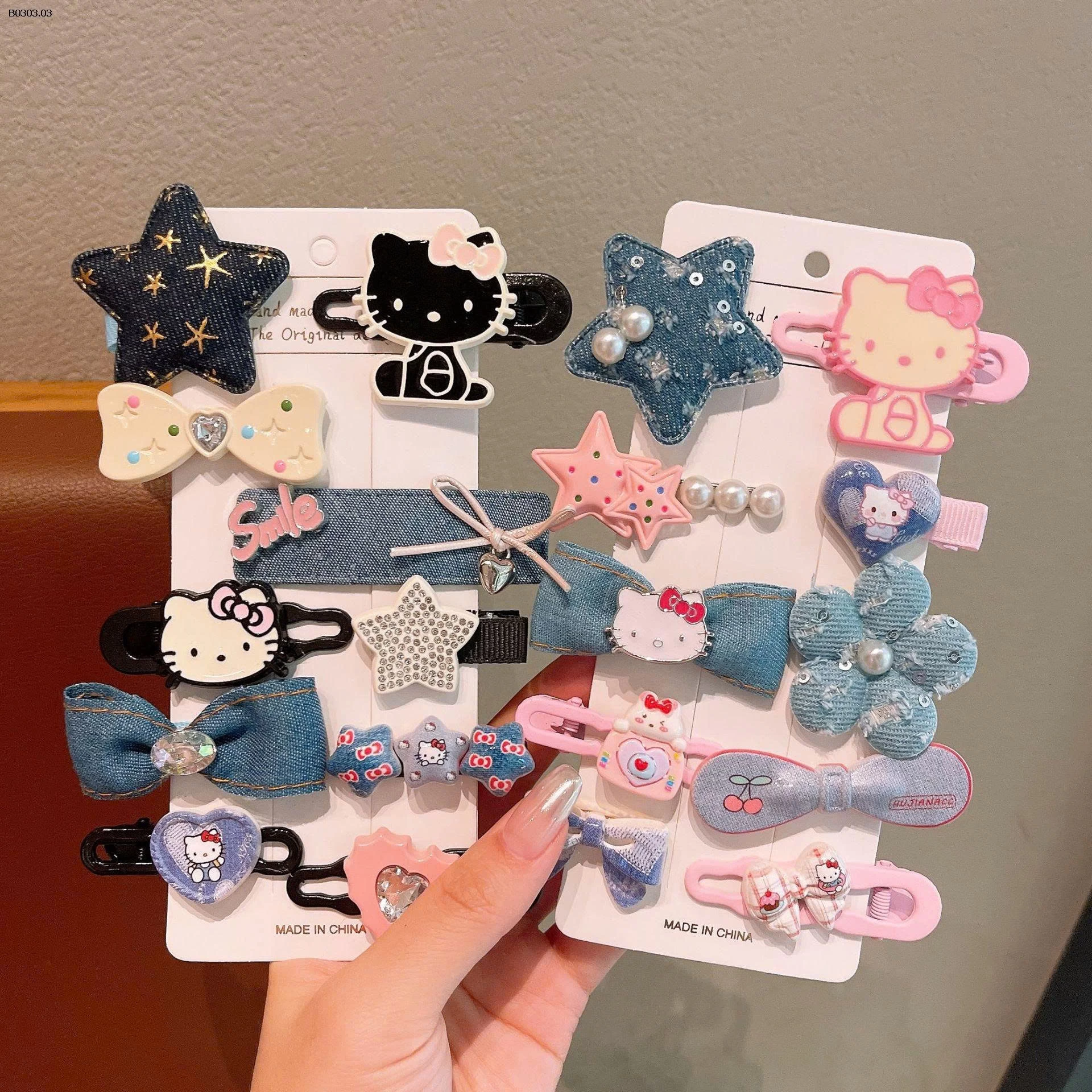 SET 10 KẸP TÓC KITTY- sỉ 45k