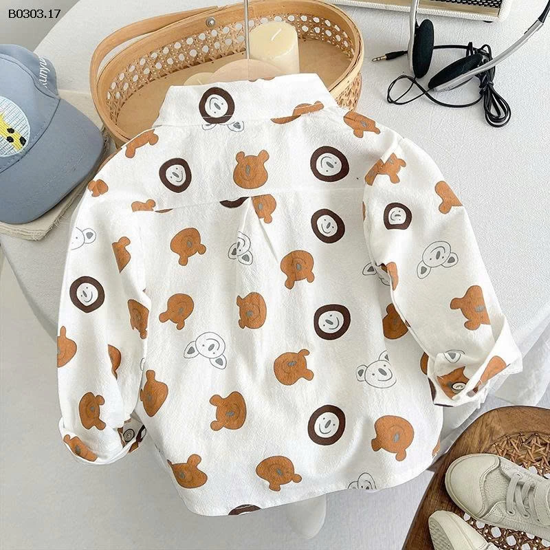 ÁO SƠ MI GẤU BT- sỉ 108k