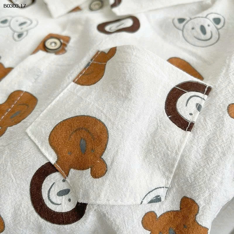 ÁO SƠ MI GẤU BT- sỉ 108k