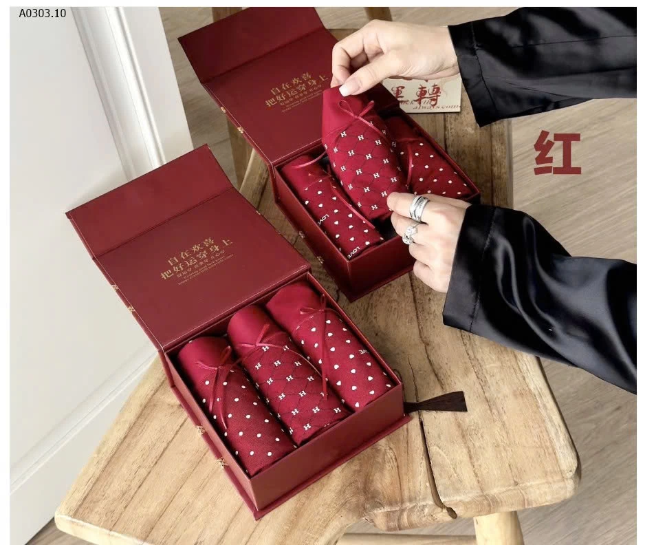 HỘP 3 QUẦN LÓT REN ĐỎ NỮ - sỉ 115k