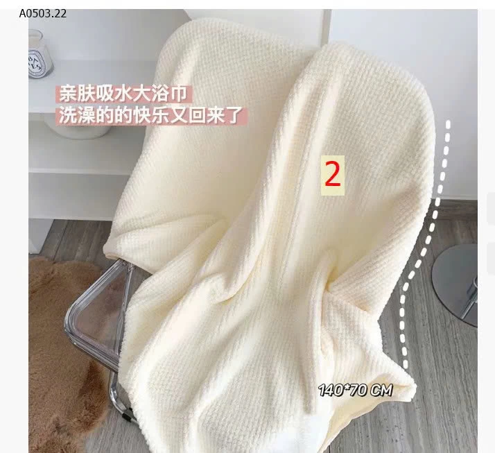 KHĂN TẮM CAO CẤP NỘI ĐỊA TRUNG SIÊU MỀM MỊN KT 70x 140cm- sỉ 65k