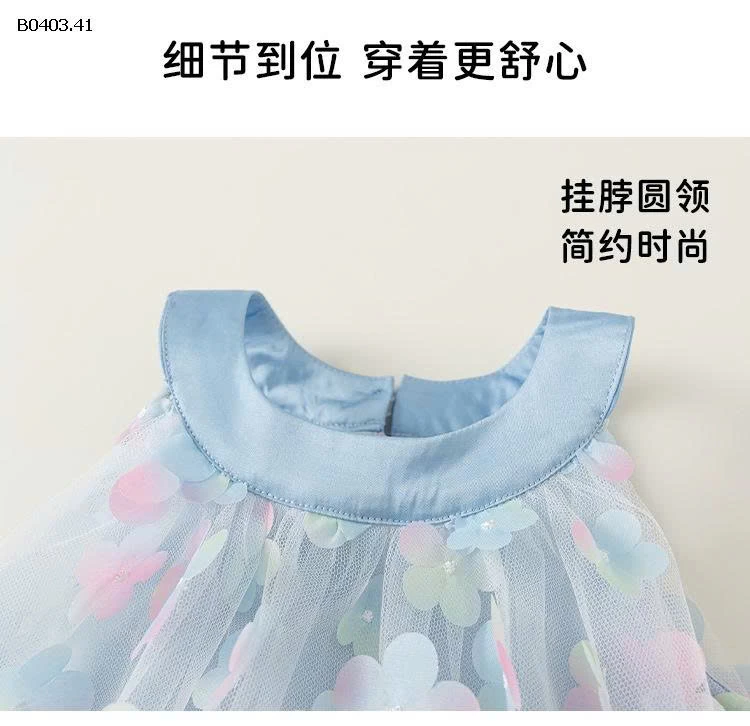 VÁY HOA CỔ YẾM CHO BG BABYCITY  - sỉ 287k