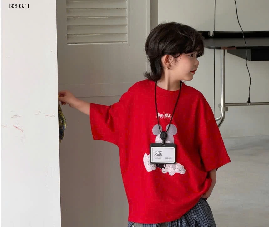 SET ÁO THUN MICKEY ĐỎ QUẦN JEANS - sỉ áo: 147k quần: 200k