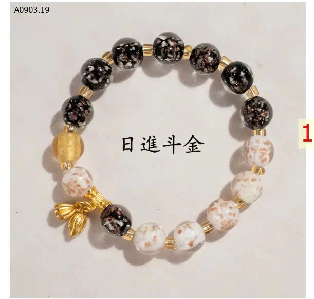  VÒNG TAY HẠT PHỐI CHARM MAY MẮN - sỉ 58k