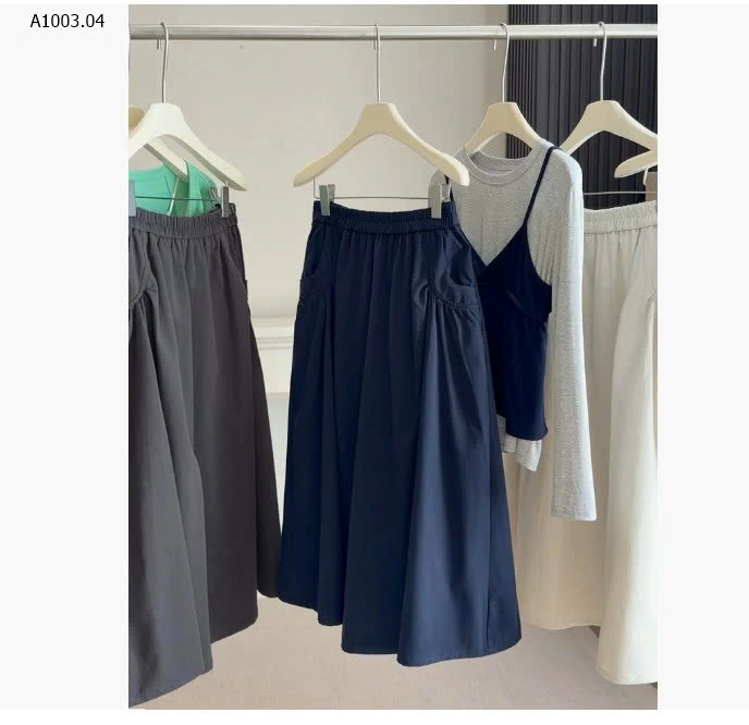 CHÂN VÁY MIDI ANNA - sỉ 198k