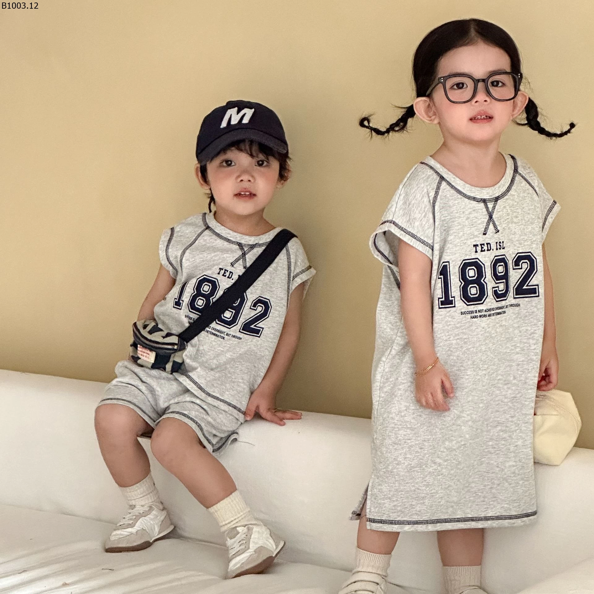 COUPLE 1892 XÁM Giá sỉ bộ = váy: 150k 