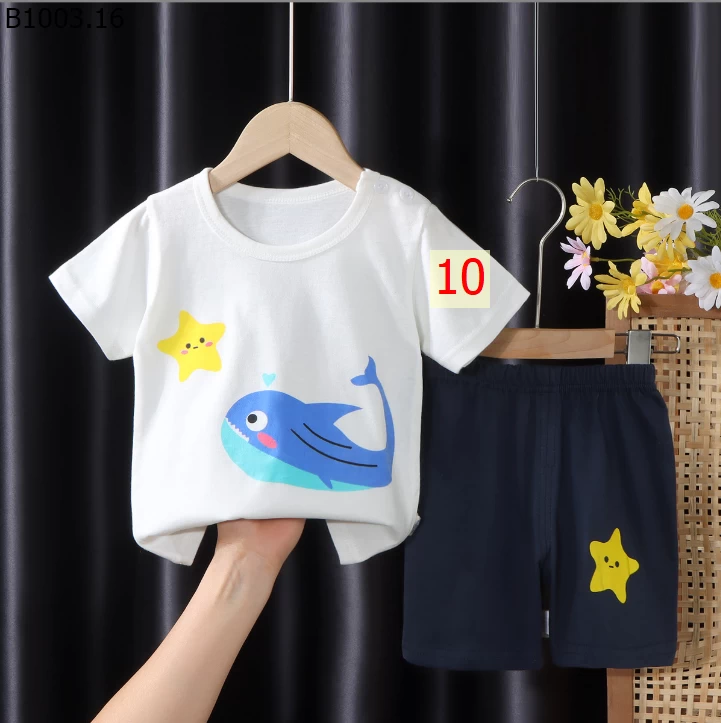 BỘ CỘC TAY HOẠT HÌNH Giá sỉ 65k/bộ, size 130: 70k/bộ