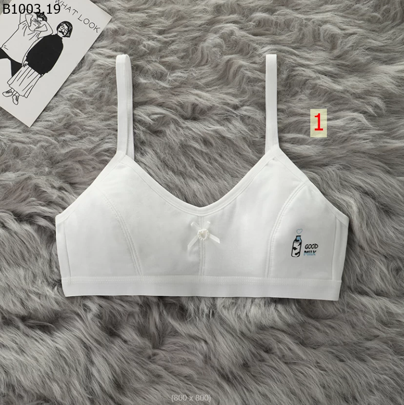 ÁO BRA NƠ QUAI GÀI NÚT CHO BÉ GÁI LỚN Giá sỉ 87k/ set 4 cái mix