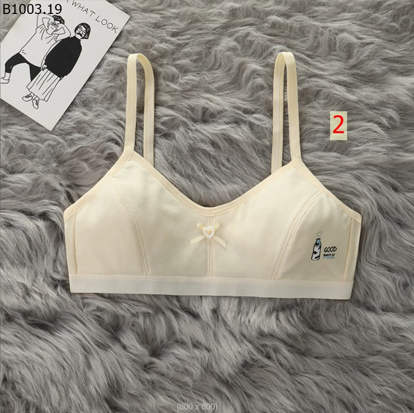 ÁO BRA NƠ QUAI GÀI NÚT CHO BÉ GÁI LỚN Giá sỉ 87k/ set 4 cái mix