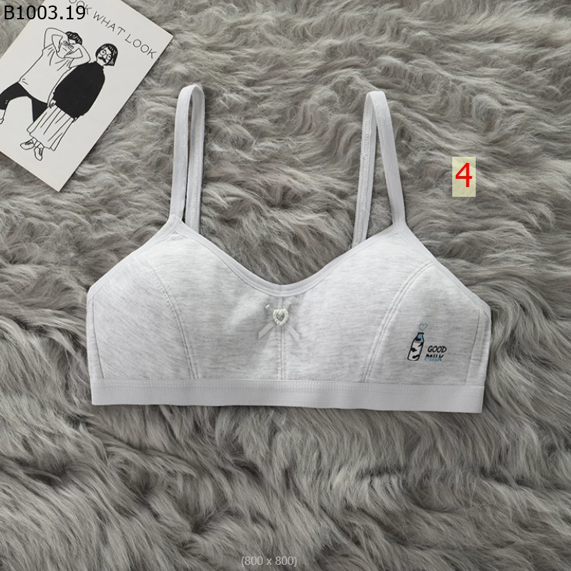 ÁO BRA NƠ QUAI GÀI NÚT CHO BÉ GÁI LỚN Giá sỉ 87k/ set 4 cái mix